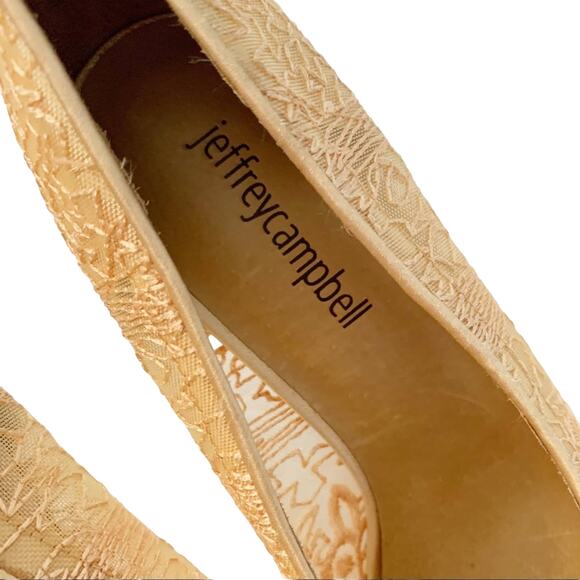 Jeffrey Campbell Gracious Pump NEW Tan Size 5.5 - Picture 7 of 12